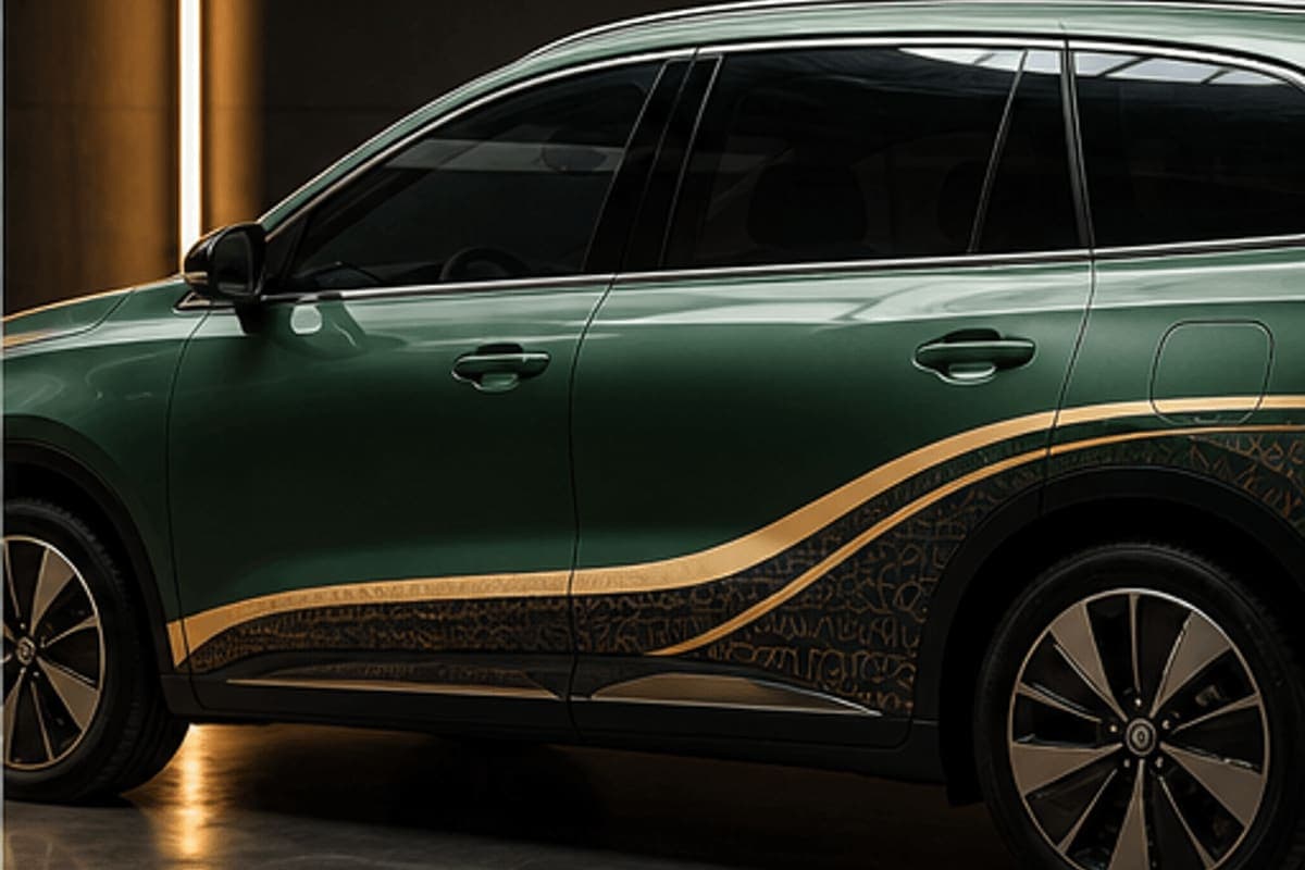 Dán decal phong cách Maybach Limo Green