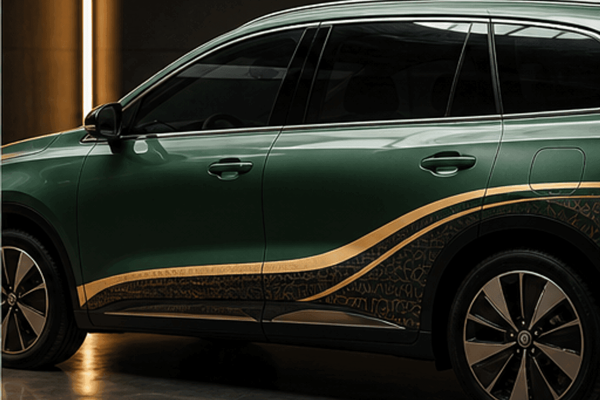 Dán decal phong cách Maybach Limo Green